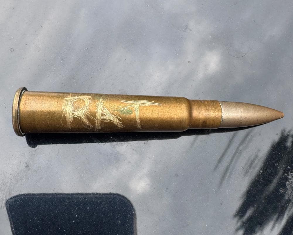 Bullet left on Victorian Labor minister’s car with ‘RAT’ etched on to it