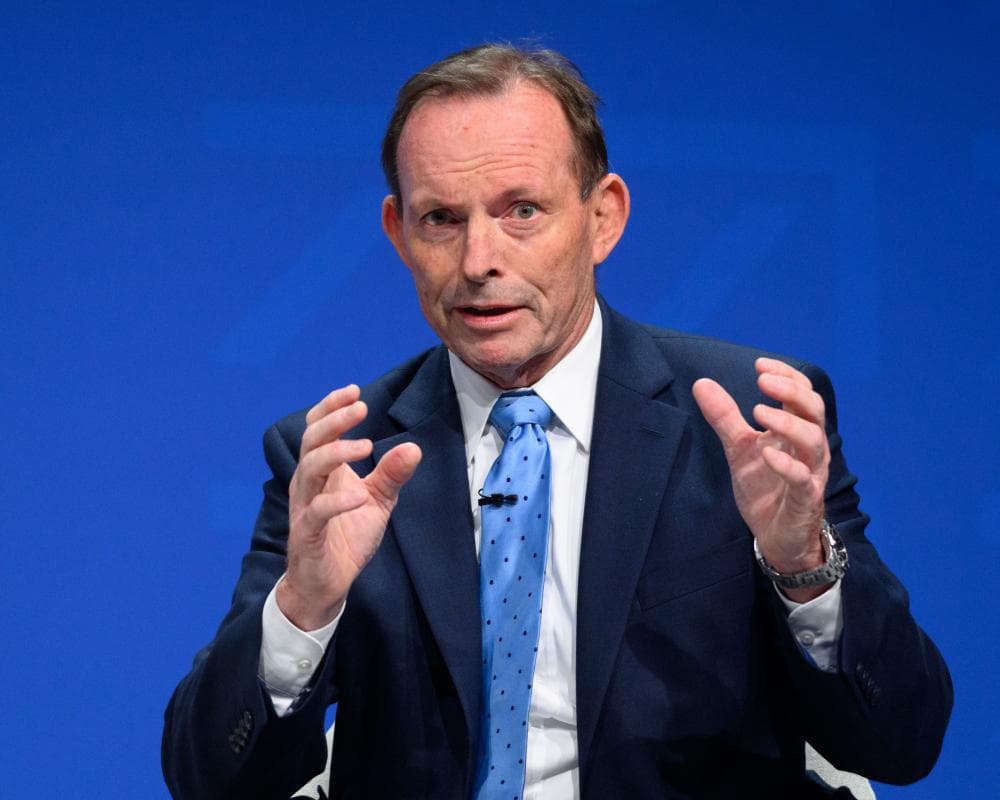 Tony Abbott says it would be ‘right’ for One Nation to remove cartoon labelling Andrew Hastie a ‘traitor’