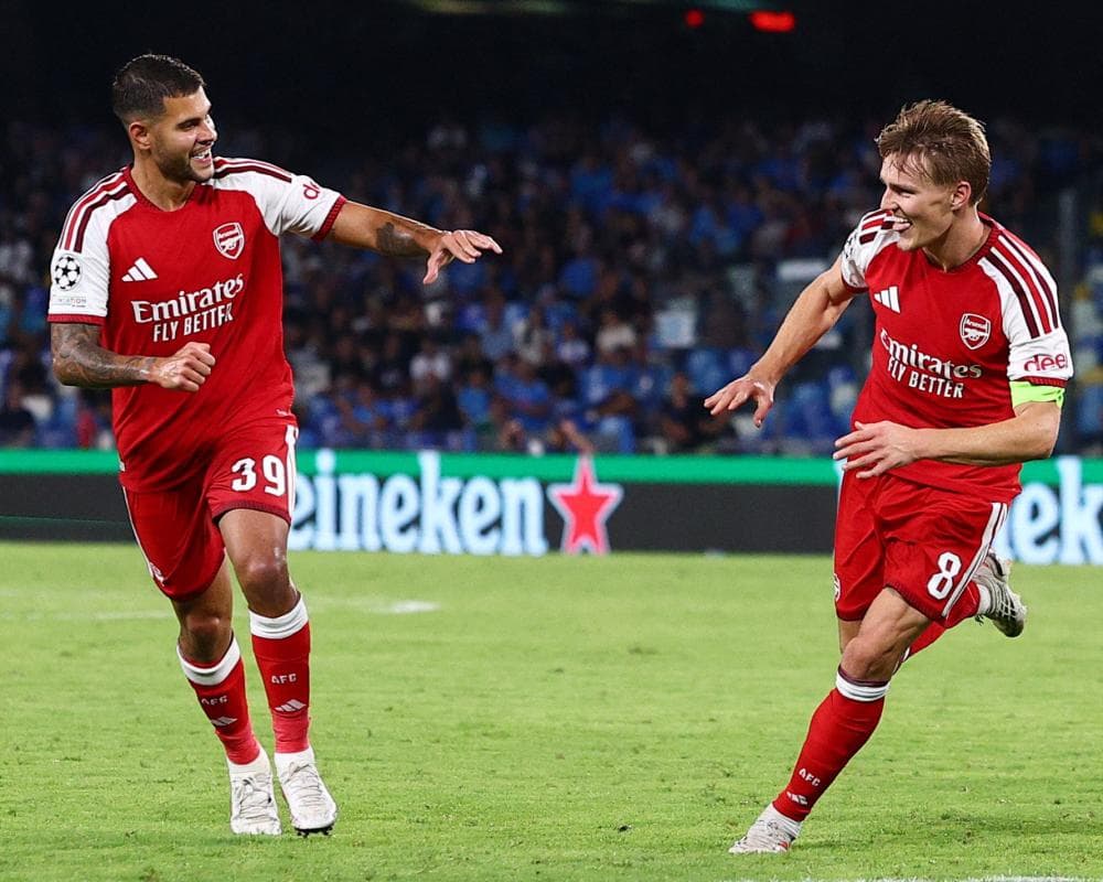 Ødegaard stuns Napoli as Arsenal make winning start in Champions League