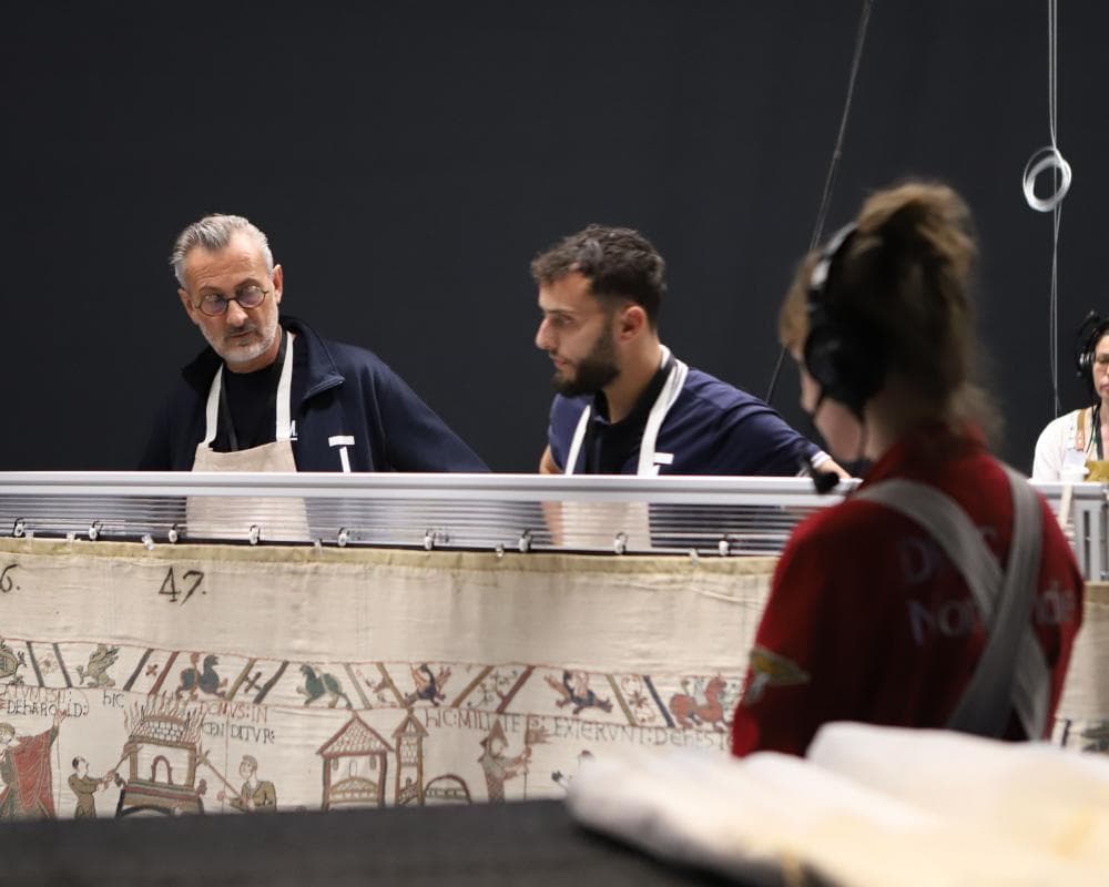 TV tonight: inside the Bayeux Tapestry’s ‘treacherous’ journey to London